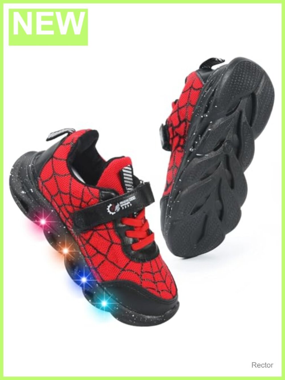 Kosriar Kids LED Light Up Sneakers Breathable Cushioned Athletic Party